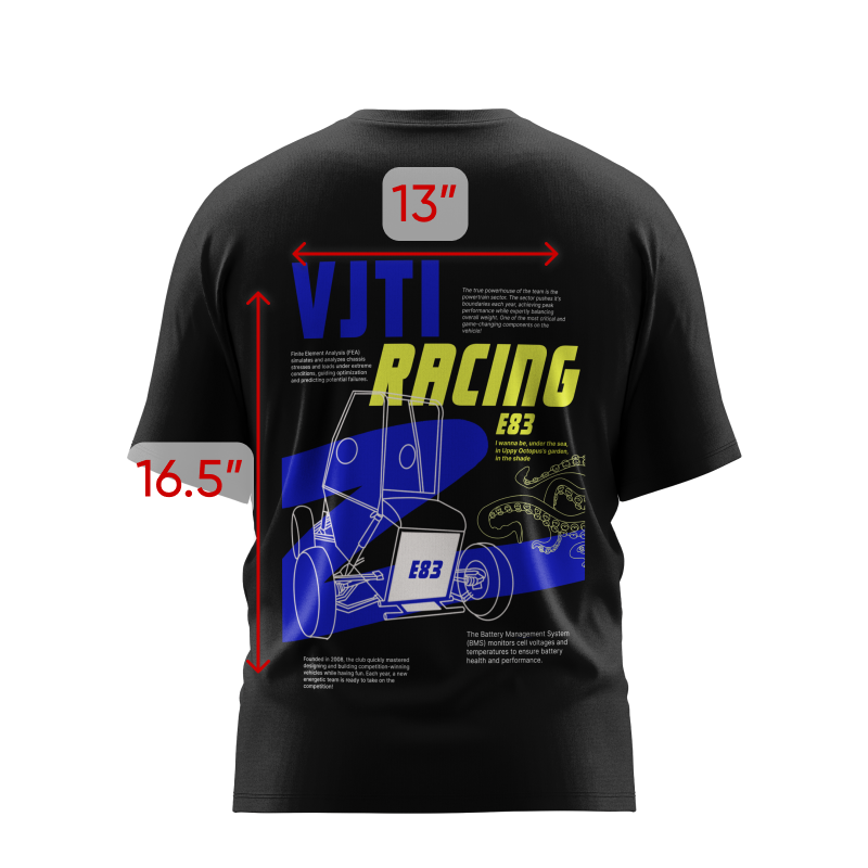 VJTI | 2025 updated GENERAL Racing | Oversized Tshirt