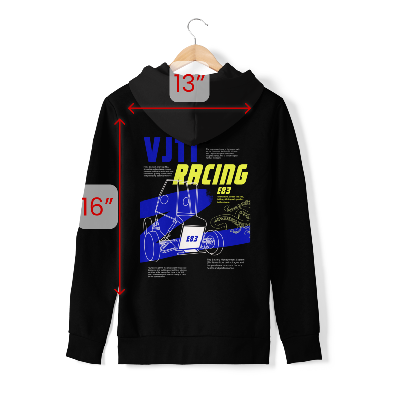 VJTI | 2025 updated GENERAL Racing | Hoodie With Zipper