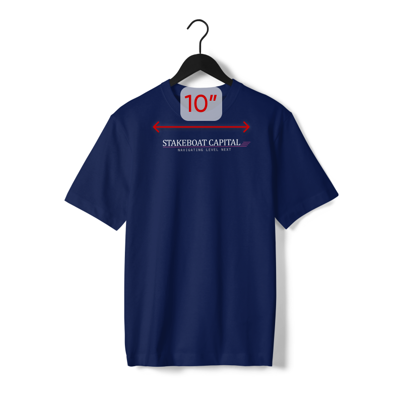 Stake Boat | Navy Classic Logo | Round Neck Tshirt