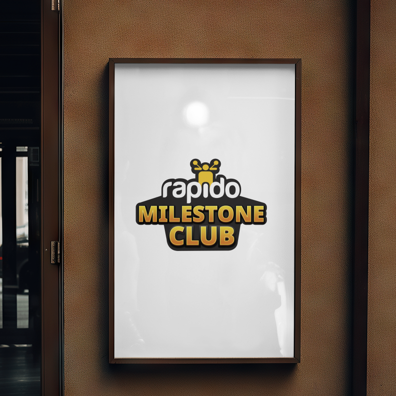 Rapido | Milestone Club | A4 Photo Frame | White Background