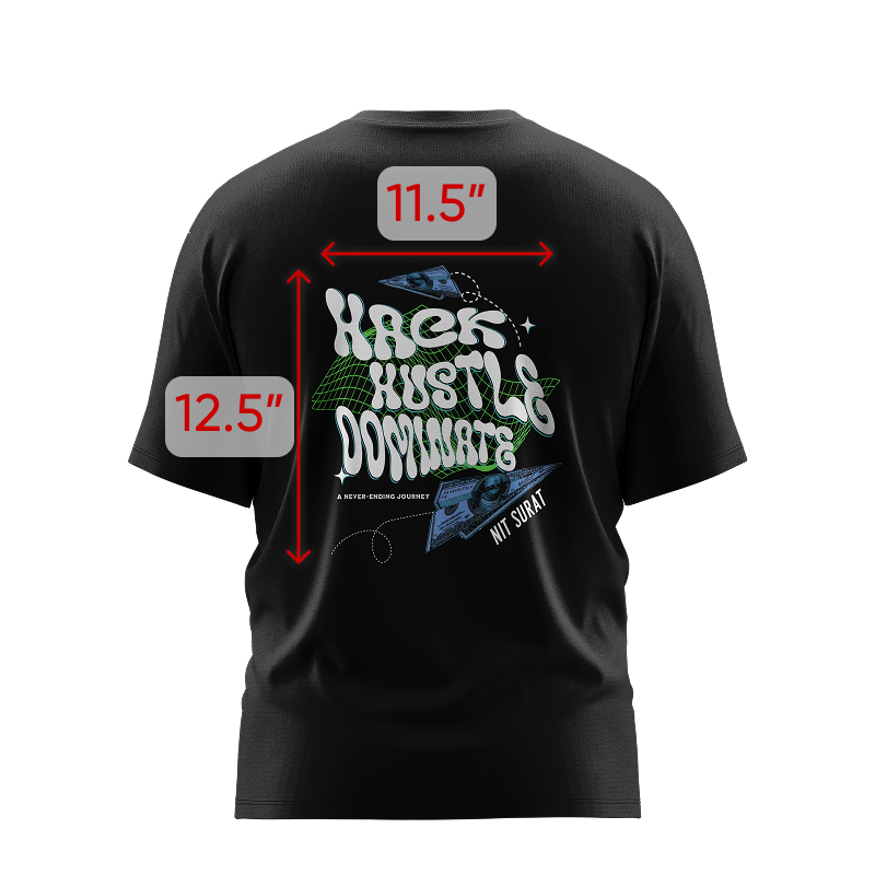 NIT Surat | Hack Hustle | Oversized Tshirt