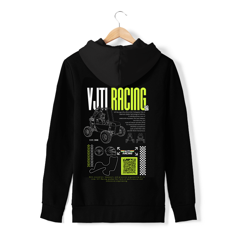 VJTI | 2026 GENERAL Racing | Hoodie With Zipper
